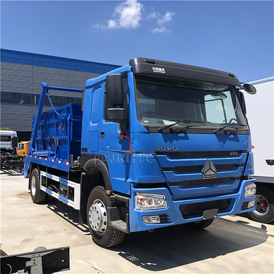 HOWO 6x4 12cbm 15cbm हाइड्रोलिक स्विंग आर्म कचरा ट्रक यूरो 2 यूरो 3 कंटेनर कचरा बिन