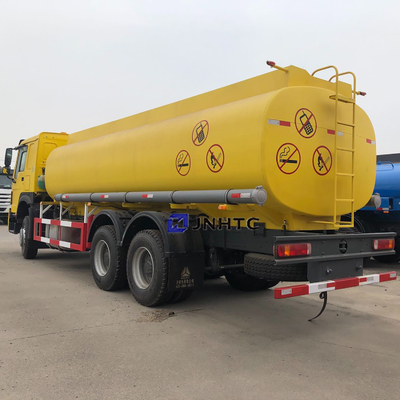 Sinotruk HOWO 371hp तेल ईंधन टैंकर ट्रेलर यूरो 2 यूरो 3 25000L 6x4