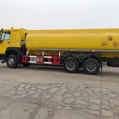 Sinotruk HOWO 371hp तेल ईंधन टैंकर ट्रेलर यूरो 2 यूरो 3 25000L 6x4