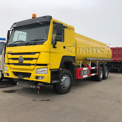 Sinotruk HOWO 371hp तेल ईंधन टैंकर ट्रेलर यूरो 2 यूरो 3 25000L 6x4