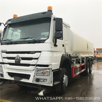 Sinotruk Howo 25cbm 25000 लीटर वाटर टैंक ट्रक वाटर स्प्रिंकलर ट्रक