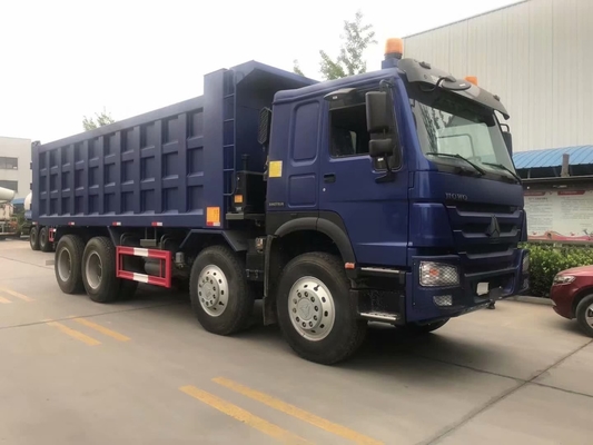 घाना तंजानिया जाम्बिया जिम्बाब्वे में SINOTRUK HOWO 8X4 U शेप डंप बॉक्स ट्रक