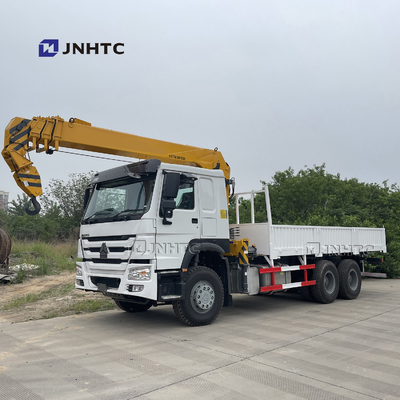 Sinotruk Howo 6x4 10 टेलीस्कोपिक ट्रक माउंटेड क्रेन स्ट्रेट आर्म कार्गो ट्रक क्रेन