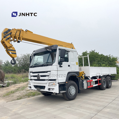 Sinotruk Howo 6x4 10 टेलीस्कोपिक ट्रक माउंटेड क्रेन स्ट्रेट आर्म कार्गो ट्रक क्रेन
