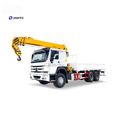 Sinotruk Howo 6x4 10 टेलीस्कोपिक ट्रक माउंटेड क्रेन स्ट्रेट आर्म कार्गो ट्रक क्रेन