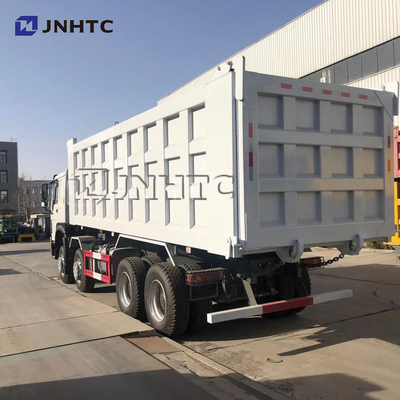 HOWO 8x4 Euro2 371hp हैवी टिपर ट्रक 7.2m कार्गो बॉडी के साथ
