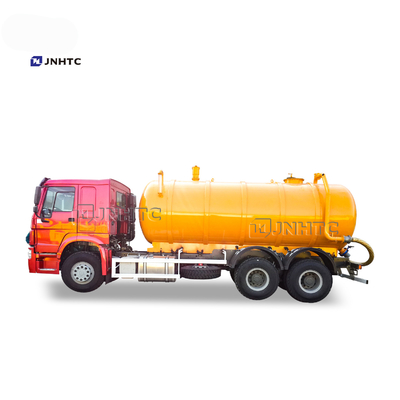 HOWO 6X4 यूरो 2 सीवेज सक्शन टैंकर ट्रक 12cbm-22cbm वैक्यूम क्लीनिंग