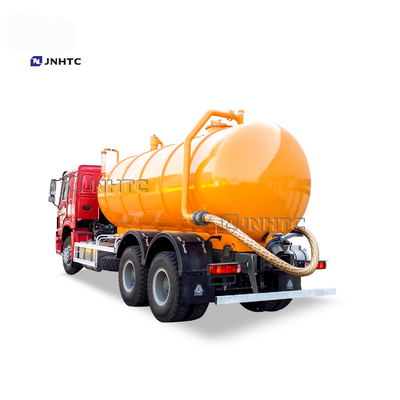 HOWO 6X4 यूरो 2 सीवेज सक्शन टैंकर ट्रक 12cbm-22cbm वैक्यूम क्लीनिंग