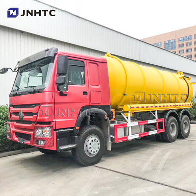 HOWO 6X4 यूरो 2 सीवेज सक्शन टैंकर ट्रक 12cbm-22cbm वैक्यूम क्लीनिंग