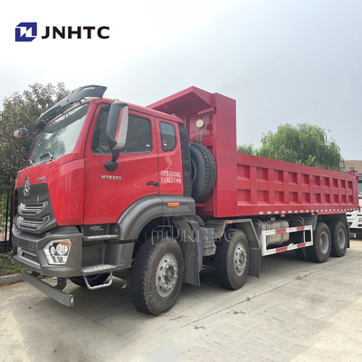 Sinotruk HOHAN 8x4 9.3m हैवी ड्यूटी डंप ट्रक कार्गो बॉडी 12 व्हील्स Euro2 380hp