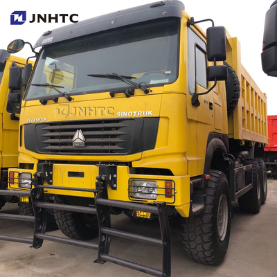 HOWO 6x4 20 टन 30 टन टेन व्हीलर डंप ट्रक 20 क्यूबिक 371hp 5.6 मीटर कार्गो बॉडी के साथ