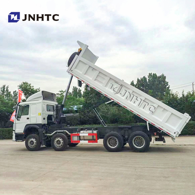 SINOTRUK HOWO 8X4 371hp रिमूवेबल कार्गो बॉक्स डंप ट्रक फ्लैट बेड ट्रे टिपर