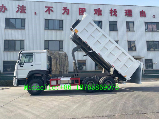 Sinotruk HOWO 6*4 हैवी ड्यूटी डंप ट्रक 10 व्हीलर टिपर 371hp हॉर्सपावर 3 एक्सल