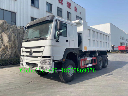 Sinotruk HOWO 6*4 हैवी ड्यूटी डंप ट्रक 10 व्हीलर टिपर 371hp हॉर्सपावर 3 एक्सल