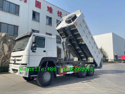 Sinotruk HOWO 6*4 हैवी ड्यूटी डंप ट्रक 10 व्हीलर टिपर 371hp हॉर्सपावर 3 एक्सल