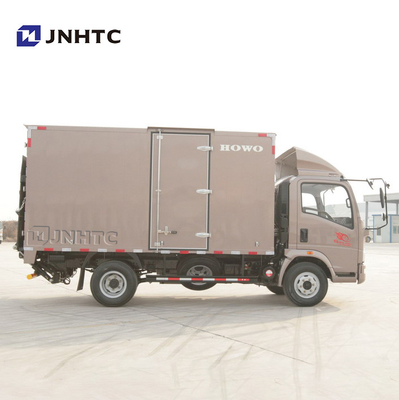 SINOTRUK HOWO 6 टन 116hp LHD बॉक्स ट्रक वैन कार्गो ट्रक