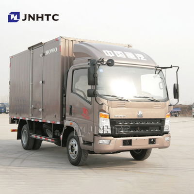 SINOTRUK HOWO 6 टन 116hp LHD बॉक्स ट्रक वैन कार्गो ट्रक