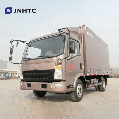 SINOTRUK HOWO 6 टन 116hp LHD बॉक्स ट्रक वैन कार्गो ट्रक