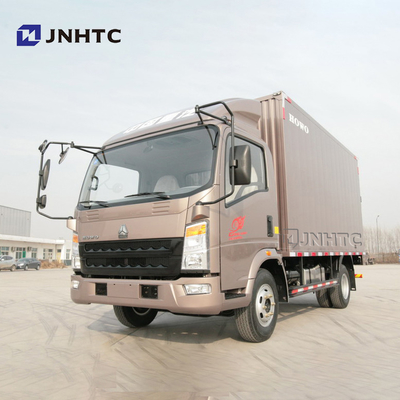 SINOTRUK HOWO 6 टन 116hp LHD बॉक्स ट्रक वैन कार्गो ट्रक