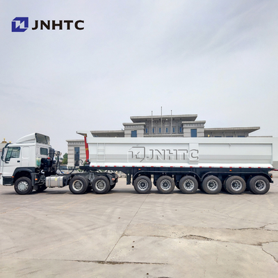 SINOTRUK थ्री फोर एक्सल हैवी ड्यूटी सेमी ट्रेलर 50T 40cbm सेल्फ टिपिंग डंप ट्रक