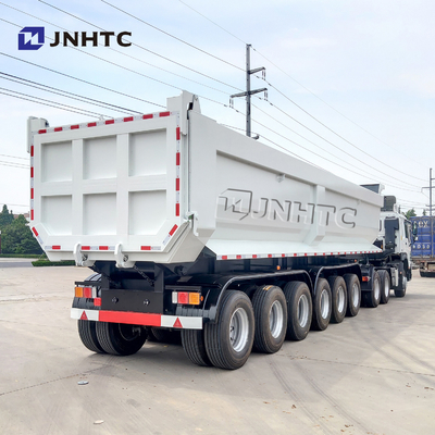 SINOTRUK थ्री फोर एक्सल हैवी ड्यूटी सेमी ट्रेलर 50T 40cbm सेल्फ टिपिंग डंप ट्रक