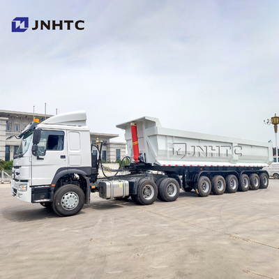 SINOTRUK थ्री फोर एक्सल हैवी ड्यूटी सेमी ट्रेलर 50T 40cbm सेल्फ टिपिंग डंप ट्रक