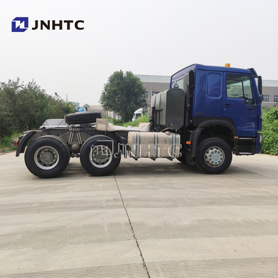 Howo 371 420hp 6X4 प्रयुक्त ट्रैक्टर ट्रक हेड 400L डीजल टैंक