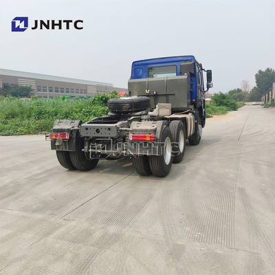 Howo 371 420hp 6X4 प्रयुक्त ट्रैक्टर ट्रक हेड 400L डीजल टैंक