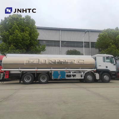 Sinotruk Howo Euro2 8x4 15cbm ईंधन टैंक ट्रक स्टेनलेस स्टील एल्यूमीनियम मिश्र धातु 5083