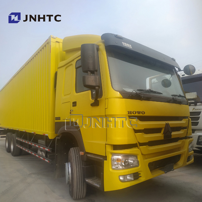 Sinotruk HOWO EURO2 कार्गो वैन ट्रक 10 पहियों A7 ​​लॉरी माल परिवहन ट्रक