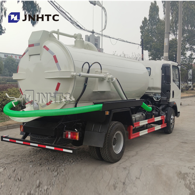 Sinotruk HOWO 4X2 सीवेज सक्शन ट्रक यूरो 3 Rhd LHD 5000 लीटर