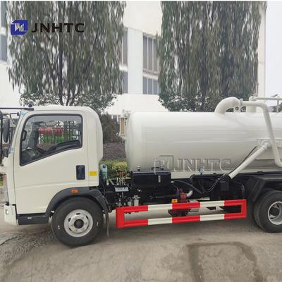 Sinotruk HOWO 4X2 सीवेज सक्शन ट्रक यूरो 3 Rhd LHD 5000 लीटर
