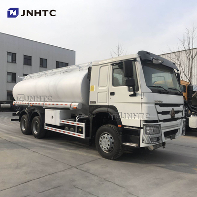 HOWO 6x4 336hp ईंधन टैंकर ट्रक 20cbm टैंकर के साथ