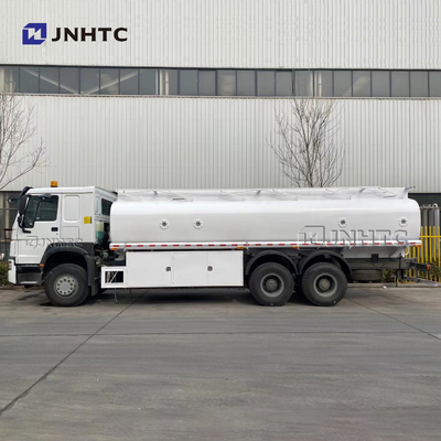HOWO 6x4 336hp ईंधन टैंकर ट्रक 20cbm टैंकर के साथ