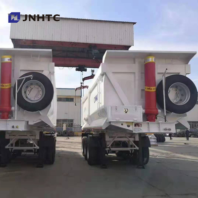3 एक्सल ट्रैक्टर डंप सेमी ट्रेलर ट्रक 40t एयर सस्पेंशन