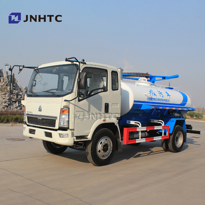 HOWO Euro2 116hp 4X2 सीवेज सक्शन ट्रक 5cbm