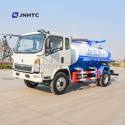 HOWO Euro2 116hp 4X2 सीवेज सक्शन ट्रक 5cbm