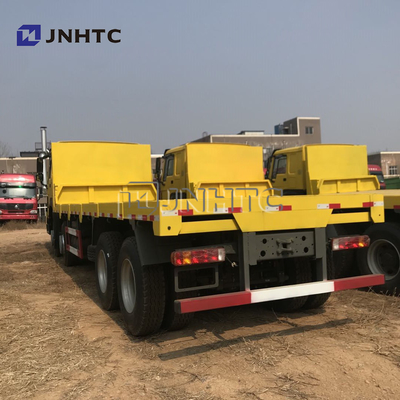 SINOTRUK Howo हैवी कार्गो ट्रक 35 टन फ्लैटबेड ट्रेलर ट्राई एक्सल फ्लैटबेड