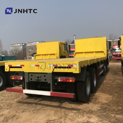 SINOTRUK Howo हैवी कार्गो ट्रक 35 टन फ्लैटबेड ट्रेलर ट्राई एक्सल फ्लैटबेड