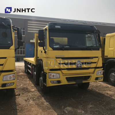SINOTRUK Howo हैवी कार्गो ट्रक 35 टन फ्लैटबेड ट्रेलर ट्राई एक्सल फ्लैटबेड