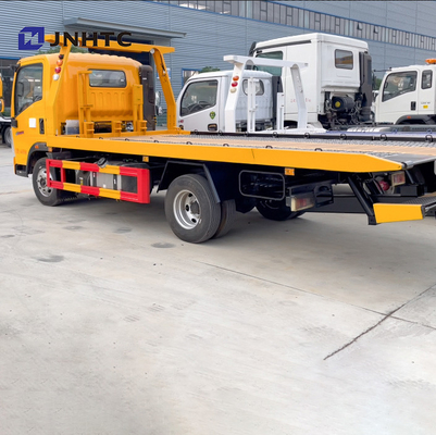 HOWO 4x2 5-10TON लाइट ड्यूटी कमर्शियल ट्रक फ्लैटबेड कार्गो व्रेकर ट्रक