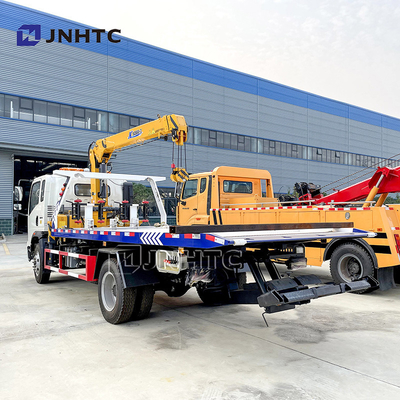 Sinotruk HOWO 4x2 3-12TON लाइट फ्लैटबेड कार्गो व्रेकर क्रेन ट्रक