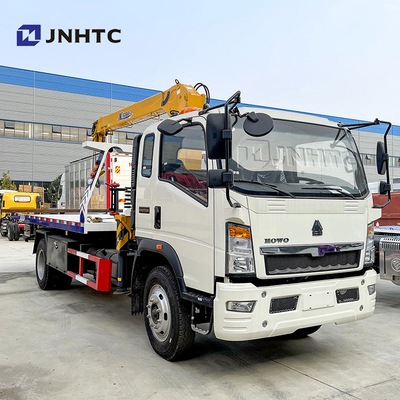 Sinotruk HOWO 4x2 3-12TON लाइट फ्लैटबेड कार्गो व्रेकर क्रेन ट्रक