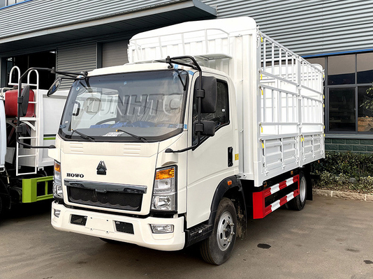 HOWO 4X2 5-10T लाइट ड्यूटी कमर्शियल ट्रक स्टेक बेड ट्रक