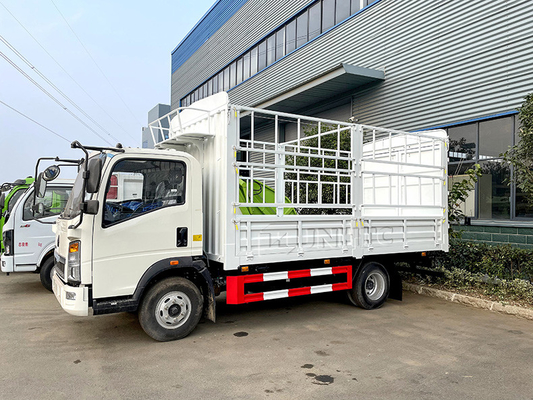 HOWO 4X2 5-10T लाइट ड्यूटी कमर्शियल ट्रक स्टेक बेड ट्रक