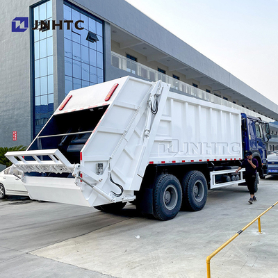 Sinotruk Howo 6x4 10 व्हील्स 16CBM गारबेज कॉम्पेक्टर व्हीकल हैंगिंग बकेट