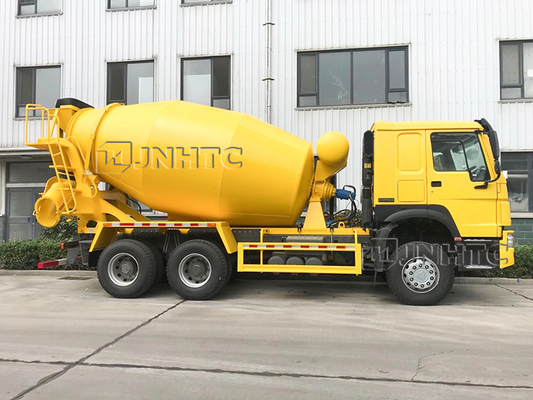 371hp Orignal Sinotruk Howo मिक्सर टैंक ट्रक 10M3 6x4 10 व्हील लेफ्ट हैंड ड्राइव