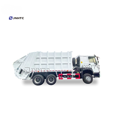6x4 10 पहिए 16CBM वेस्ट कॉम्पेक्टर ट्रक हैंगिंग बकेट