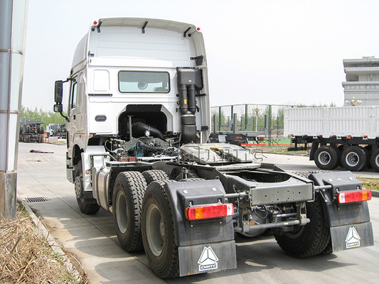 LHD Howo 6x4 10 व्हील्स प्राइम मूवर ट्रक डीजल इंजन 371hp 420hp