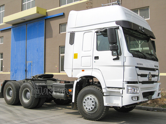 LHD Howo 6x4 10 व्हील्स प्राइम मूवर ट्रक डीजल इंजन 371hp 420hp